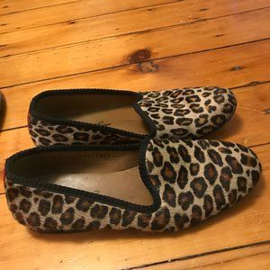 Del Toro Women's PonyHair Leopard Slipper